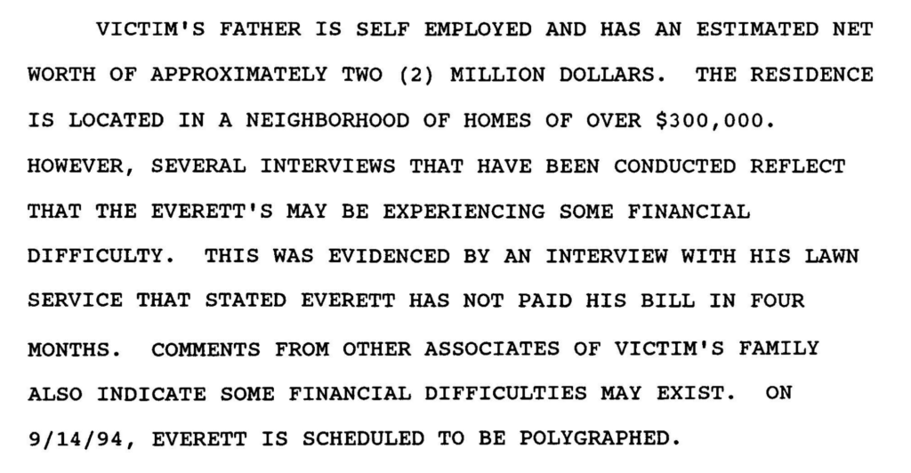 Excerpt from FBI document concerning Carl Everett